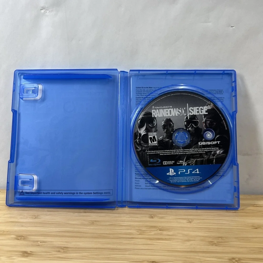 Tom‎ Clancy's Rainbow Six Siege PS4 (Sony PlayStation 4, 2015) Tested Video Game